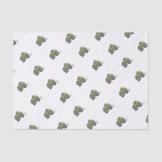 Papier Mousseline Illustration de bande dessinée d'un éléphant (Recto)