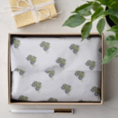 Papier Mousseline Illustration de bande dessinée d'un éléphant (Cadeau)