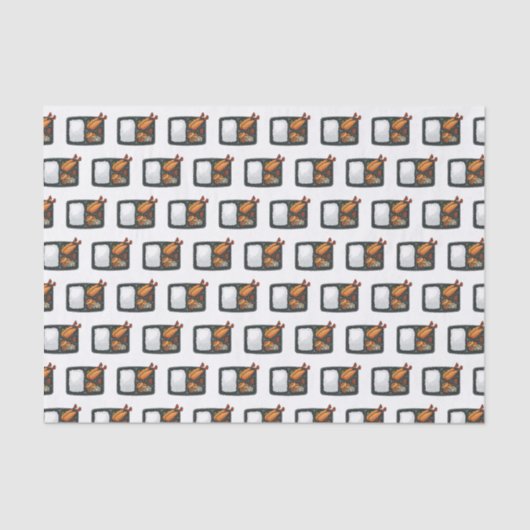 Papier Mousseline Illustration de Bento (Recto)