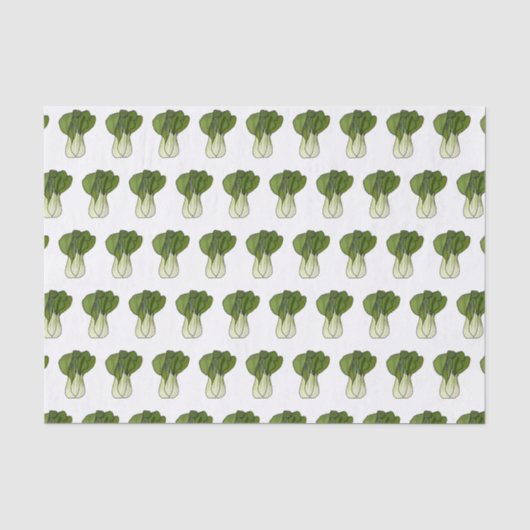 Papier Mousseline Illustration de Bok choy (Recto)