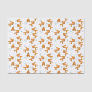 Papier Mousseline Illustration de caricature de poisson rouge orange
