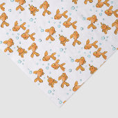 Papier Mousseline Illustration de caricature de poisson rouge orange (Détail)