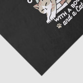 Papier Mousseline Illustration de chat Lover - Curled Up & Cosy (Détail)