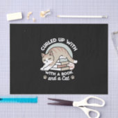 Papier Mousseline Illustration de chat Lover - Curled Up & Cosy (Artisanat)