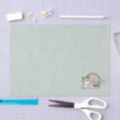 Papier Mousseline Illustration de chat Lover - Curled Up & Cosy (Artisanat)