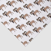 Papier Mousseline Illustration de chèvre de Mouflon (Détail)
