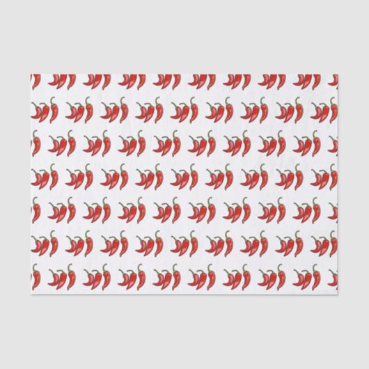 Papier Mousseline Illustration de chili (Recto)