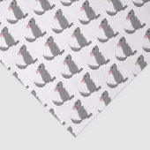 Papier Mousseline Illustration de chinchilla gris mignon (Détail)