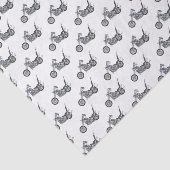 Papier Mousseline Illustration de Chopper Motorcycle 1950 (Détail)