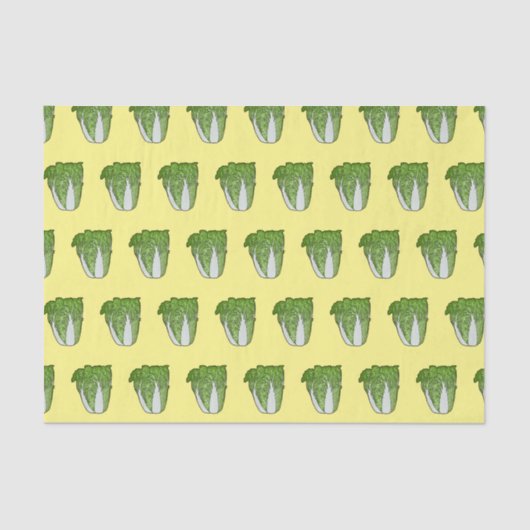 Papier Mousseline Illustration de chou chinois (Recto)