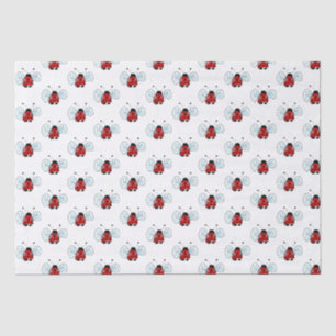 Papier Mousseline Illustration de coccinelle mignonne