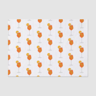 Papier Mousseline Illustration de cocktail, Aperol Spritz