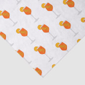 Papier Mousseline Illustration de cocktail, Aperol Spritz (Détail)