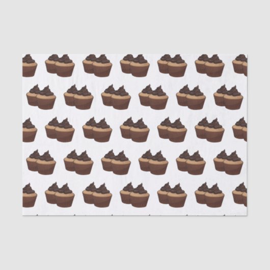 Papier Mousseline Illustration de Cupcake (Recto)