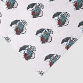 Papier Mousseline Illustration de cyclo-pousse (Détail)