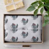 Papier Mousseline Illustration de cyclo-pousse (Cadeau)