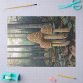 Papier Mousseline Illustration de découpage de morilles rustiques (Artisanat)