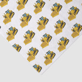 Papier Mousseline Illustration de dessin animé Bulldozer (Détail)