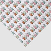 Papier Mousseline Illustration de dessin animé pour le thé de bulle (Détail)