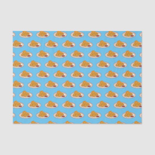 Papier Mousseline Illustration de dessin animé sur le poulet frit (Recto)