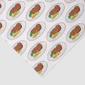 Papier Mousseline Illustration de dessin de steak (Détail)