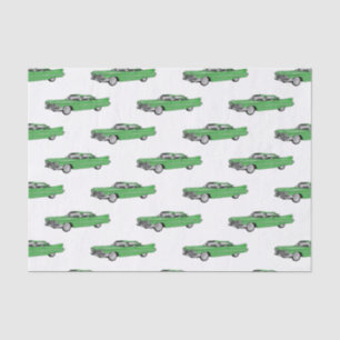Papier Mousseline Illustration de dessin de voiture classique 1959