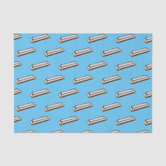 Papier Mousseline Illustration de dessin d'Harmonica (Recto)