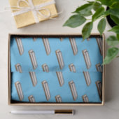 Papier Mousseline Illustration de dessin d'Harmonica (Cadeau)