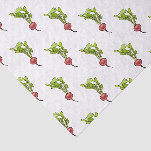 Papier Mousseline Illustration de dessin Radish (Détail)