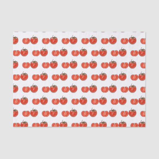 Papier Mousseline Illustration de dessin sur la tomate (Recto)