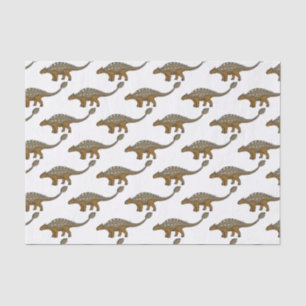 Papier Mousseline Illustration de dinosaure blindé Ankylosaurus