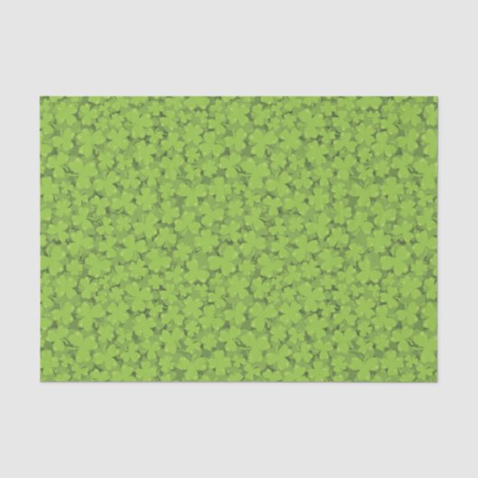 Papier Mousseline Illustration de feuille de trèfle (Recto)