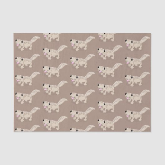 Papier Mousseline Illustration de gecko tan tan mignon (Recto)