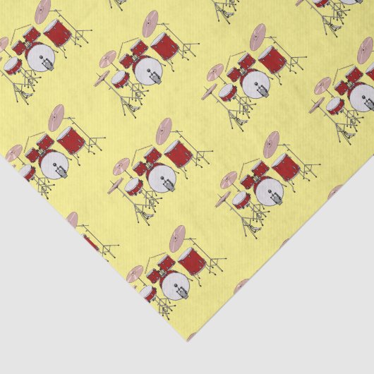 Papier Mousseline Illustration de kit de batterie (Détail)