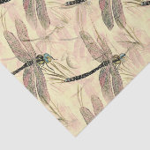 Papier Mousseline Illustration de la couleur des libellules (Détail)