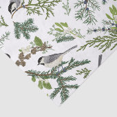 Papier Mousseline Illustration de la forêt naturelle de Noël (Détail)