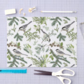 Papier Mousseline Illustration de la forêt naturelle de Noël (Artisanat)