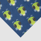 Papier Mousseline Illustration de la luciole vert mou (Détail)