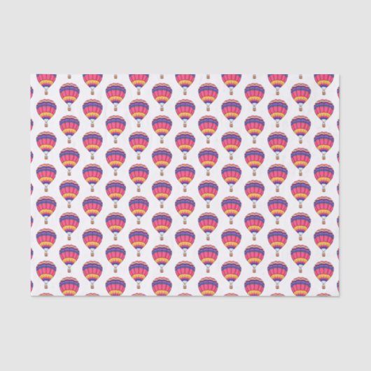 Papier Mousseline Illustration de la montgolfière (Recto)