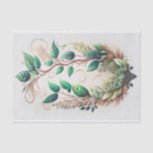 Papier Mousseline Illustration de la vigne verte moderne (Recto)