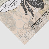 Papier Mousseline Illustration de l'abeille du travailleur vintage (Détail)