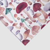 Papier Mousseline Illustration de l'aquarelle des champignons sauvag (Détail)