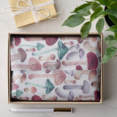 Papier Mousseline Illustration de l'aquarelle des champignons sauvag (Cadeau)