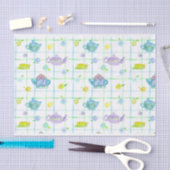 Papier Mousseline Illustration de l'aquarelle Teapot House (Artisanat)