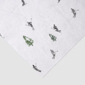 Papier Mousseline Illustration de l'ascenseur Ski Rouge (Détail)