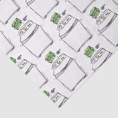 Papier Mousseline Illustration de lave-linge mignonne (Détail)