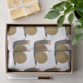 Papier Mousseline Illustration de l'escargot du parti (Cadeau)