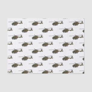 Papier Mousseline Illustration de l'hélicoptère de l'armée