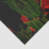 Papier Mousseline Illustration de l'Hibiscus à fort contraste (Détail)