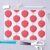 Papier Mousseline Illustration de litchee rose mignon (Artisanat)